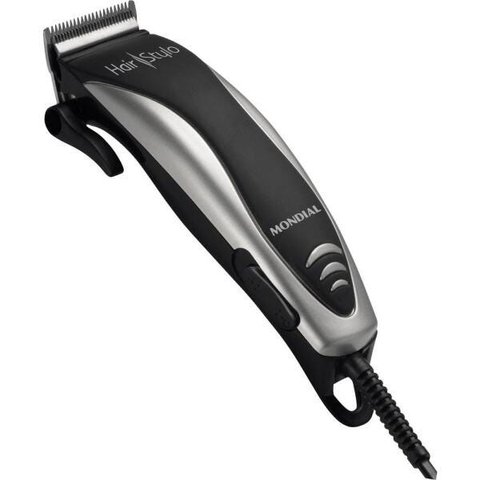 Máquina de Cortar Cabelo Mondial CR-02 Hair Stylo, Kit 8 peças - 220V