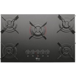 Cooktop Fit Line Fischer 5 Bocas Vidro Preto Chama Rápida Bivolt 26343 - 1