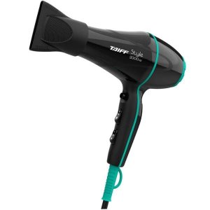 Secador de Cabelo Taiff Style, 2 Velocidades, 3 Temperaturas, 2000W, Preto - 110V
