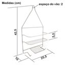 Ver imagem 2 de Porta Shampoo e Sabonete Branco - Arthi