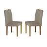 Conjunto Sala de Jantar Geovana Mesa com Vidro e Cadeiras Madeira Maciça - 4