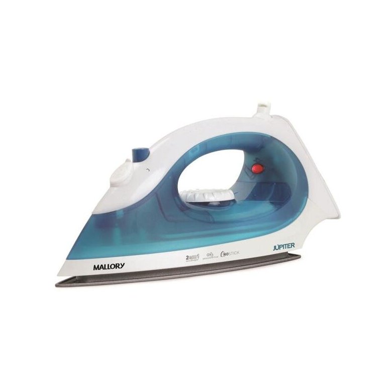 Ferro de Passar a Vapor Mallory Júpiter, Com Base Antiaderente, 550W, Azul - 220V