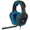 Headset Gamer Logitech G430, Surround Sound 7.1 - Preto/Azul - 1