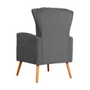 Ver imagem 5 de Kit 02 Poltrona Decorativa Melinda Suede Cinza - Fm
