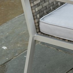 Conjunto de Àrea Externa Positano com 1 Sofá, 2 Poltronas 1 Mesa - Cinza - 17