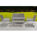 Ver imagem 2 de Conjunto de Àrea Externa Positano com 1 Sofá, 2 Poltronas 1 Mesa - Cinza
