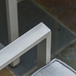 Conjunto de Àrea Externa Positano com 1 Sofá, 2 Poltronas 1 Mesa - Cinza - 16