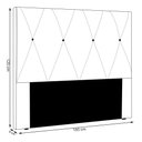 Ver imagem 5 de Cabeceira Decorativa King Size 1,95m Yves Suede Cinza