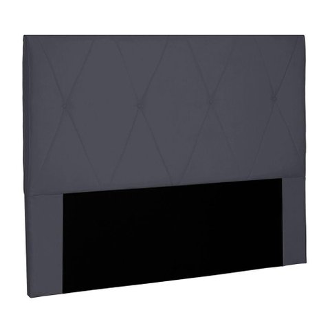 Cabeceira Decorativa King Size 1,95m Yves Suede Cinza