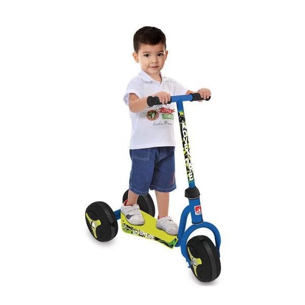 Patinete Adventure 3 Rodas 283 Menino Bandeirantes | MadeiraMadeira