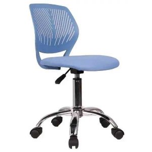 Cadeira Secretária Kids Pelegrin Pel-3300 Tela Mesh Azul