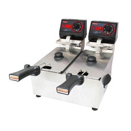 Fritadeira Elétrica Frita Fácil 2 Cubas 3 Litros Inox 220V Cotherm - 1