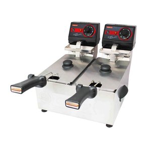 Fritadeira Elétrica Frita Fácil 2 Cubas 3 Litros Inox 220V Cotherm