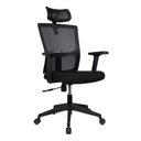 Ver imagem 3 de Cadeira Presidente Pelegrin Pel-2180 Tela Mesh Preta