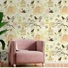 Papel de Parede Animal Print Passarinhos e Gaiolas 03-60x300cm - 1