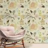 Papel de Parede Animal Print Passarinhos e Gaiolas 03-60x300cm - 2