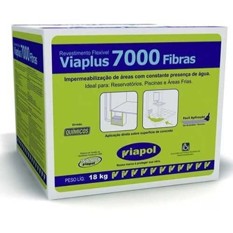 Viaplus 7000 Fibras Caixa 18kg + Broxa Brinde!