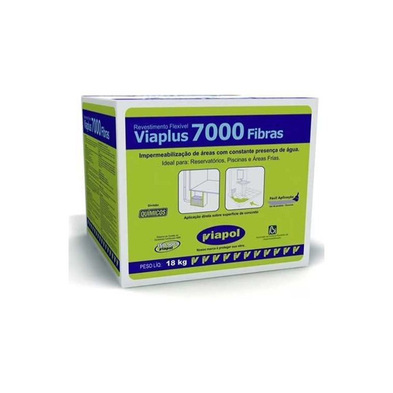 Viaplus 7000 Fibras Caixa 18kg + Broxa Brinde!