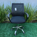 Ver mais imagens de Cadeira Secretaria Modelo Confort Zebrada com Tela Mesh Base Cromada e Rodinhas