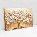 Ver imagem 2 de Quadro Decorativo Árvore com Flores Brancas Sala Quarto Casa Escritório