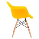 Ver imagem 1 de Kit 2 Cadeiras Charles Eames Eiffel com Braço Amarelo Polipropileno Cozinha Área de Lazer Recepção