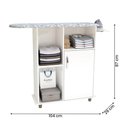 Ver imagem 4 de Tábua de Passar Roupa Miami com 1 Porta e Nicho Branco