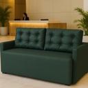 Ver imagem 1 de Sofá 2 Lugares 1,70m Atrium Luxo Recepção Escritório:verde