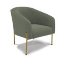 Ver imagem 2 de Cadeira Sala de Jantar Pé Ferro Dourado Kit 2 Stella Bouclê D03 - D'Rossi Cor Verde Pistache