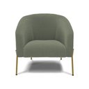 Ver imagem 3 de Cadeira Sala de Jantar Pé Ferro Dourado Kit 2 Stella Bouclê D03 - D'Rossi Cor Verde Pistache