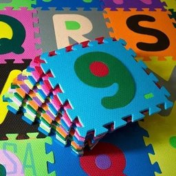 Tatame Infantil Tapete Eva Alfabeto Numeros 36 Peças 31x31cm - 1