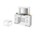 Ver imagem 1 de Penteadeira Luapa Seul Camarim com Banqueta - Branca