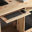 Ver mais imagens de Escrivaninha Mesa de Escritório 140 Cm Computador Rústica Madeira Natural Bob Idimex