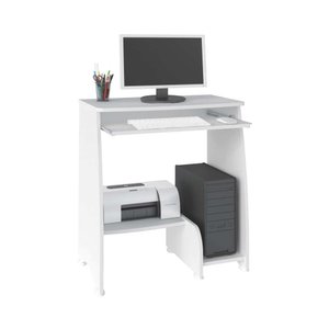 Mesa para Computador Pixel com 3 Prateleiras Branco - Artely