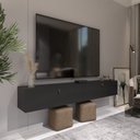 Ver imagem 4 de Rack Suspenso para Tv até 70 Polegadas 2 Portas Grécia 180cm