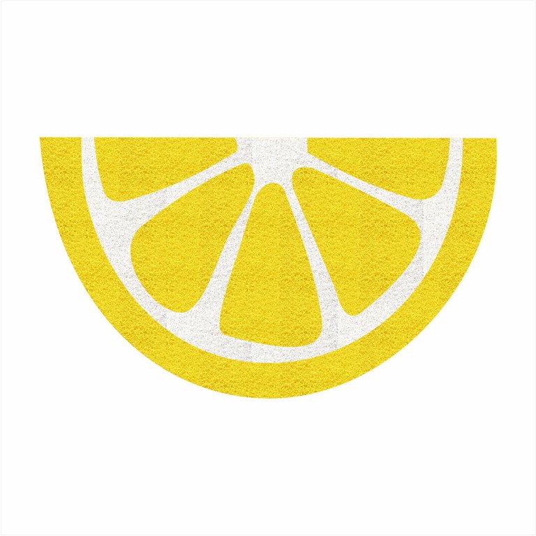 Tapete Capacho da Fruta Limão Siciliano 70x40 Cm no Formato. Tapete Capacho da Fruta Limão Siciliano 70x40 Cm no Formato.