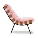 Ver imagem 4 de Poltrona Costela Suede Rosa Bebê - D'Rossi