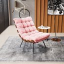 Ver imagem 2 de Poltrona Costela Suede Rosa Bebê - D'Rossi