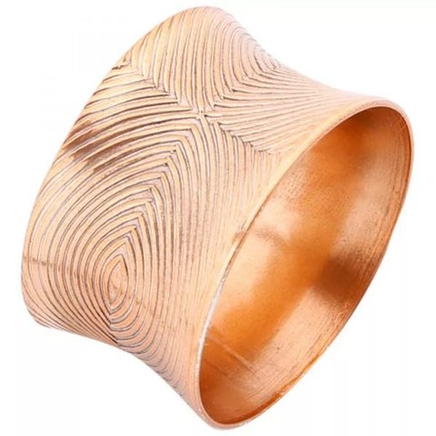 Conjunto de 4 Anéis para Guardanapos em Alumínio Cobre 2194 Lyor