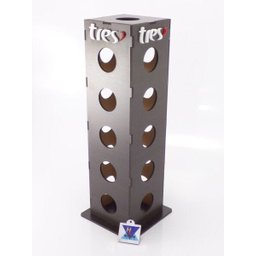 Porta Cápsulas Torre Três Corações Madeirado 21 Cáps - 4