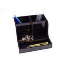 Ver imagem 2 de Organizador de mesa com porta caneta e acessorios MDF Preto Brilho - Luxo