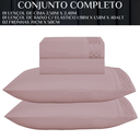 Ver imagem 5 de Conjunto Casal Queen Size Imperiale Algodão Toque Super Macio:rosa