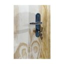 Ver imagem 5 de Kit Porta de Madeira Lisa Amescla Batente Pinus 9 cm com Fechadura Lado Esquerdo 210 x 82 Somad
