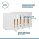 Ver imagem 3 de Quarto de Bebê com Berço Mini Cama Life e Cômoda Fly Tigus Baby