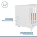 Ver imagem 4 de Quarto de Bebê com Berço Mini Cama Life e Cômoda Fly Tigus Baby