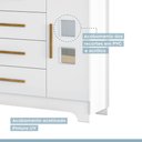 Ver mais imagens de Quarto de Bebê com Berço Mini Cama Life e Cômoda Fly Tigus Baby