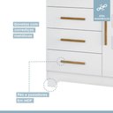 Ver imagem 7 de Quarto de Bebê com Berço Mini Cama Life e Cômoda Fly Tigus Baby