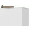 Ver imagem 2 de Sapateira Organizador Multiuso Versátil 5 Prateleiras 2 Portas Retro Comoda Spazio Branco