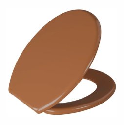 Tampa Vaso Assento Sanitário Oval Plástico Confortável Caramelo Astra Tpj/as - 1