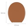 Tampa Vaso Assento Sanitário Oval Plástico Confortável Caramelo Astra Tpj/as - 7