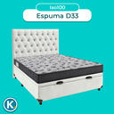 Ver imagem 4 de Kit Cabeceira + Cama Box Bau + Colchão Casal D33 Iso100 Ortobom